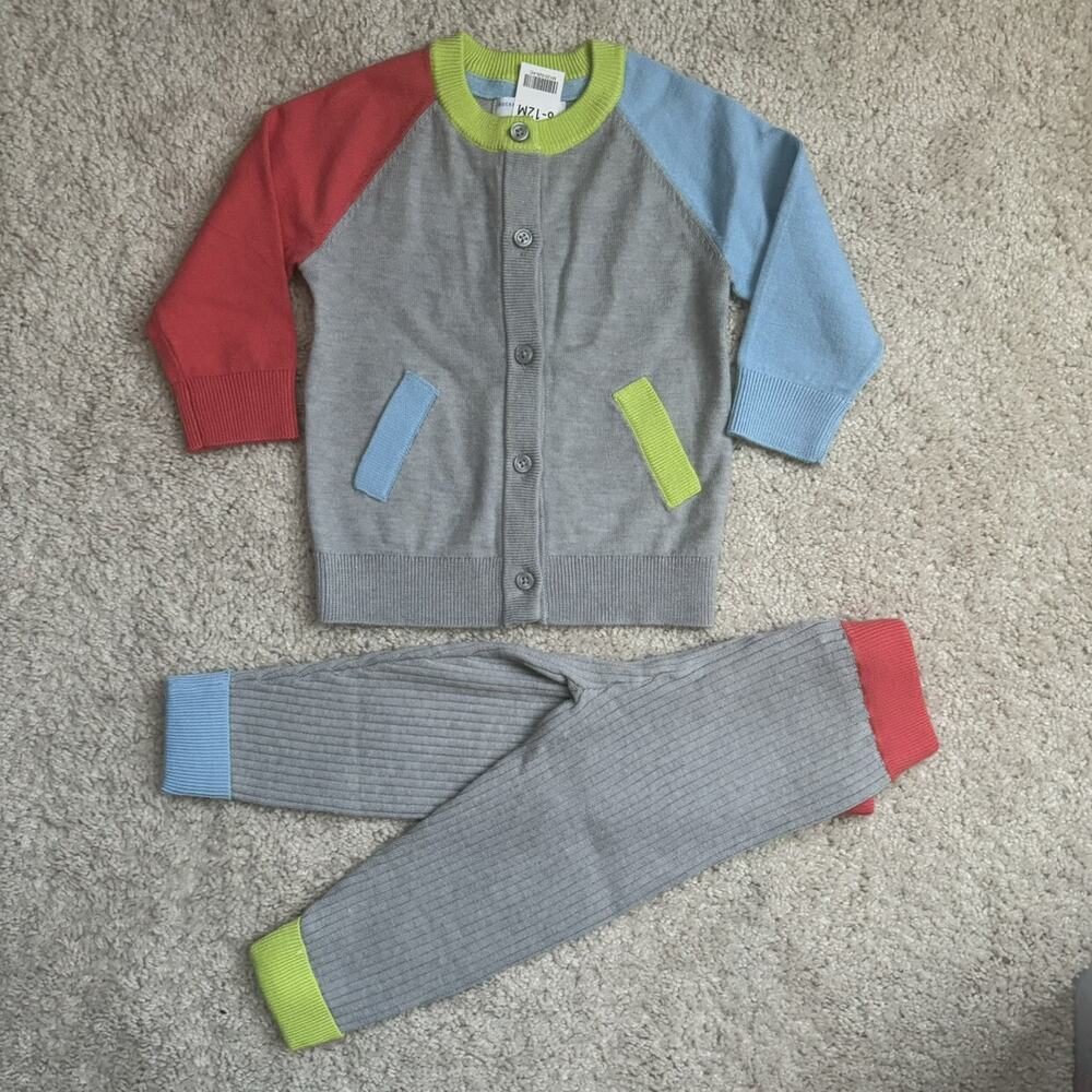 Rockets Of Awesome Sweater Set Neon 6-12 Months Cozy